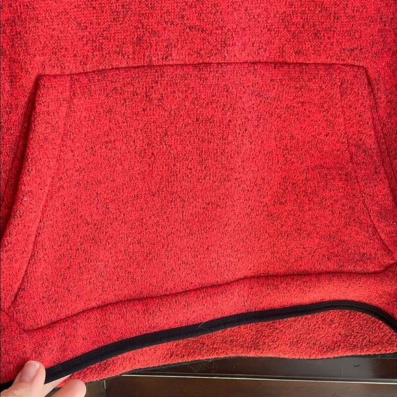 Red Nike Therma Fit Hoodie with Black Accents XL - Picture 7 of 8